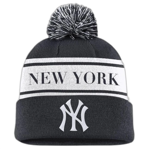 Nike New York Yankees Team Stripe Peak Men's Nike Mlb Cuffed Pom Beanie