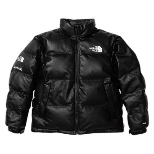 Supreme x The North Face Leather Nuptse Jacket 'Black'
