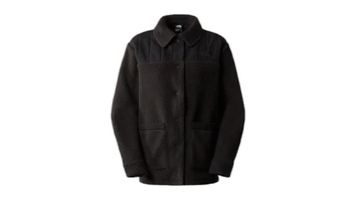 The North Face Cragmont Fleece Shacket Hoodie Black