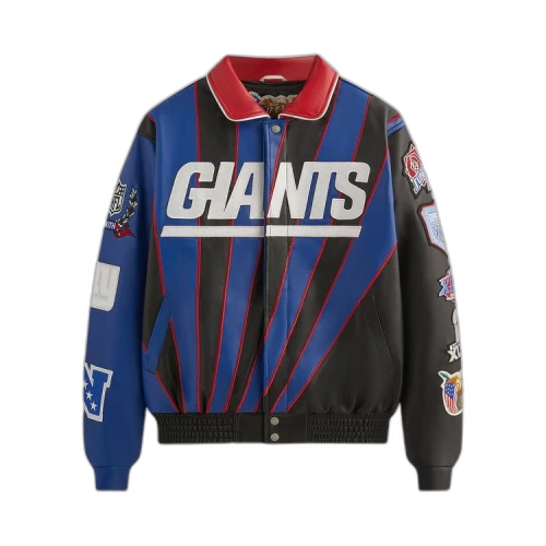 Kith & Jeff Hamilton for the NFL: Giants Leather Varsity Jacket 'Giants'