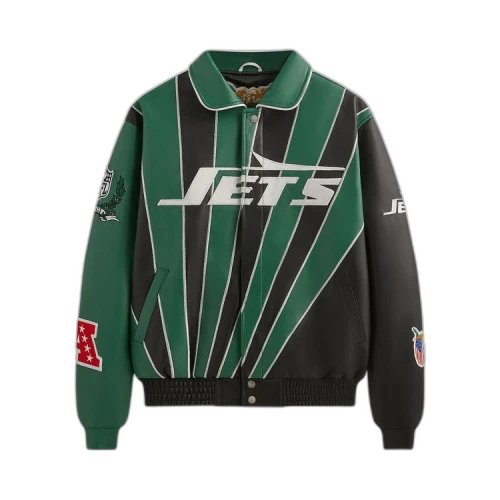 Kith & Jeff Hamilton for the NFL: Jets Leather Varsity Jacket 'Jets'