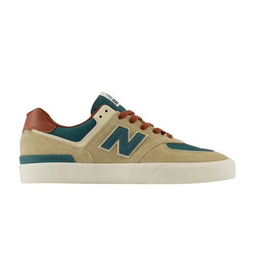 New Balance Numeric 574 Vulc Tan Forest Green