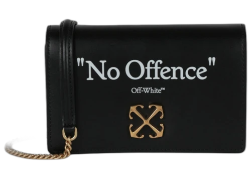 OFF-WHITE Jitney 0.5 Quote Shoulder Bag Black