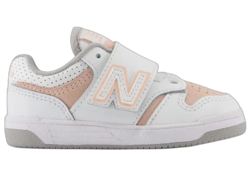 New Balance 480 Hook and Loop White Pink Haze (TD)