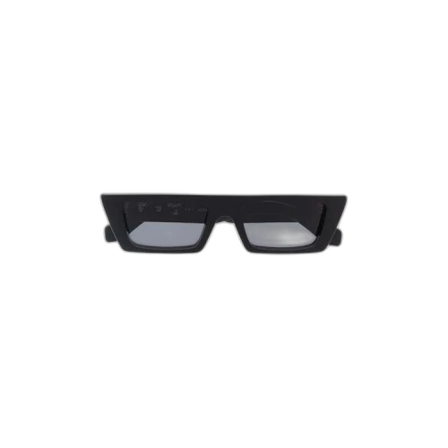 OFF-WHITE Marfa Rectangular Frame Sunglasses Black/Dark Grey/White (OERI010Y21PLA0011007)