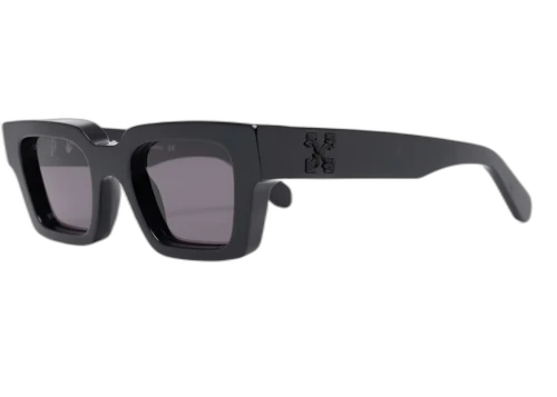 OFF-WHITE Virgil Rectangle Frame Sunglasses Black/Black/Grey (OERI022S22PLA0011007)