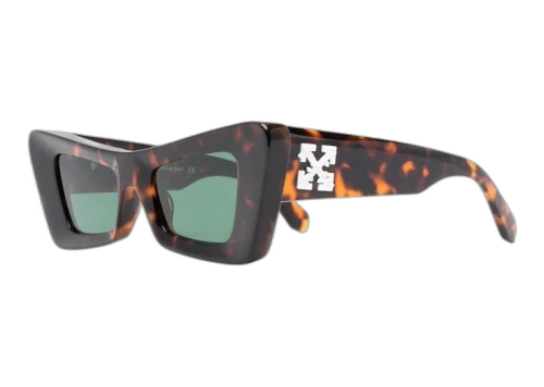 OFF-WHITE Accra Cat-Eye Sunglasses Tortoiseshell/Green