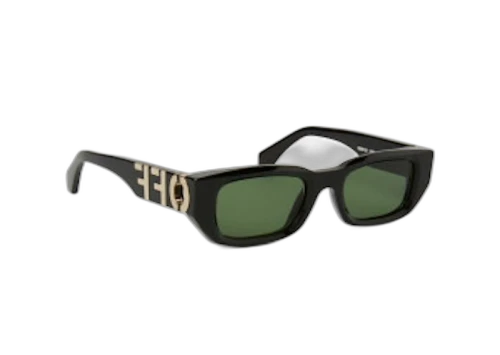 OFF-WHITE Fillmore Square Sunglasses Black/Green (OERI124S24PLA0011055-FR)