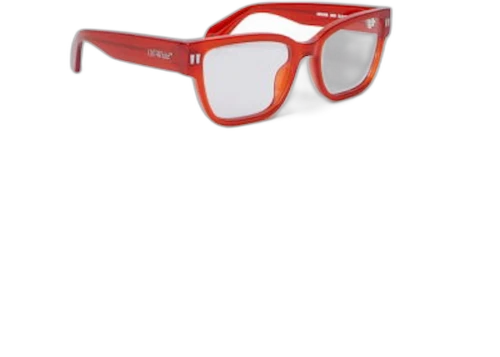 OFF-WHITE Style 56 Eyeglasses Red/Clear Lens (OERJ056S24PLA0012500-FR)