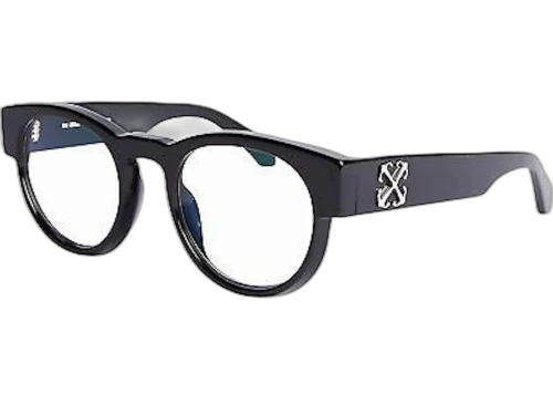 OFF-WHITE Style 58 Eyeglasses Black/Clear Lens (OERJ058S24PLA0011000-FR)