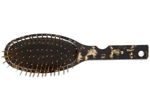 OFF-WHITE Meteor Hair Brush Dark Havana Gold