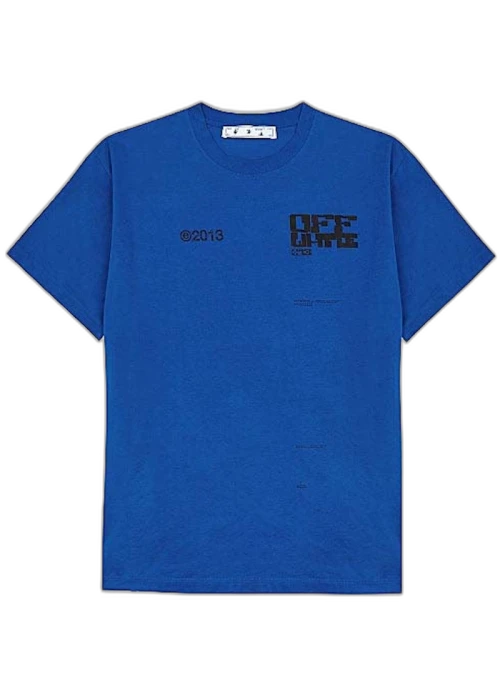 OFF-WHITE Tech Marker Over Crewneck Blue