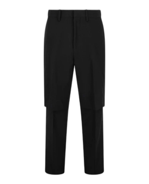 OFF-WHITE Panama Double-Layered Trousers Black
