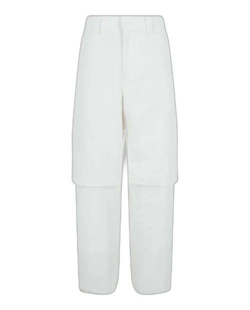 OFF-WHITE Double Layer Carpenter Pants White