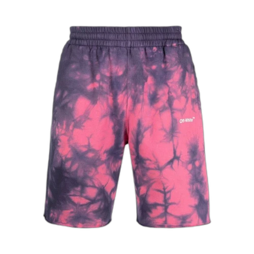 Off-White tie-dye Track Shorts 'Pink'