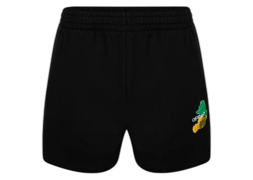 OFF-WHITE Brush Arrow Summer Sweatshort Black/Multicolor