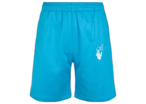 OFF-WHITE Hands Off Skate Track Shorts Blue