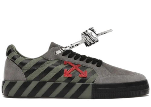 Off-White Low Vulc Khaki Red