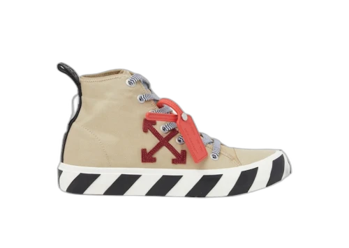 OFF-WHITE Vulc Mid Sand Burgundy