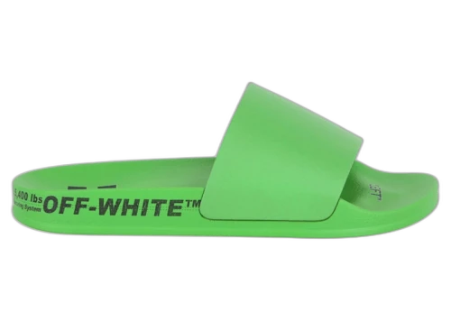 Off-White Industrial Belt Slides Green Black