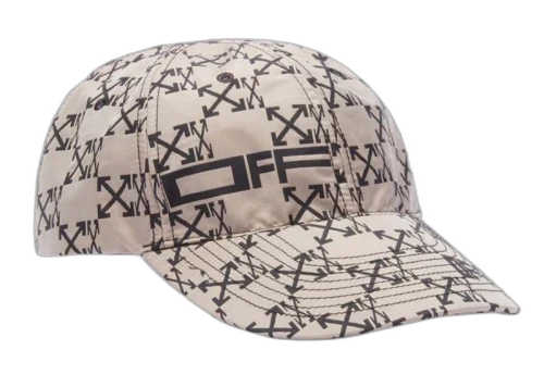 OFF-WHITE Monogram Arrow Logo Baseball Cap Beige