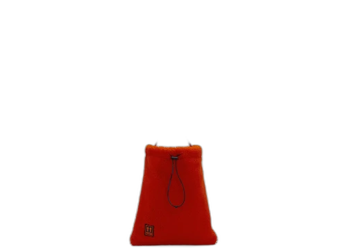 OFF-WHITE Shoelace Pouch Furry Red