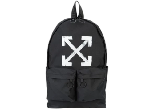 OFF-WHITE Brushed Arrows Backpack Black White