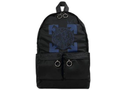 OFF-WHITE Backpack Wizard Black Blue