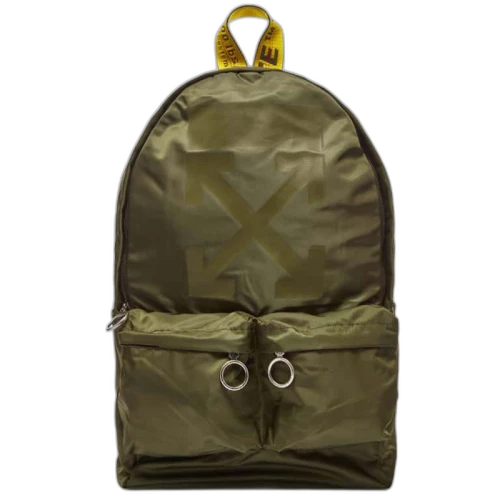 OFF-WHITE Travel Arrow Rucksack Backpack Green