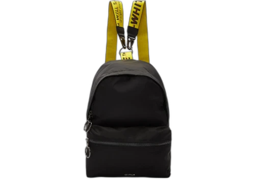 OFF-WHITE Backpack Nylon Mini Black Yellow