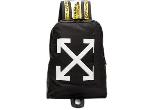 OFF-WHITE Easy Backpack Black White Yellow