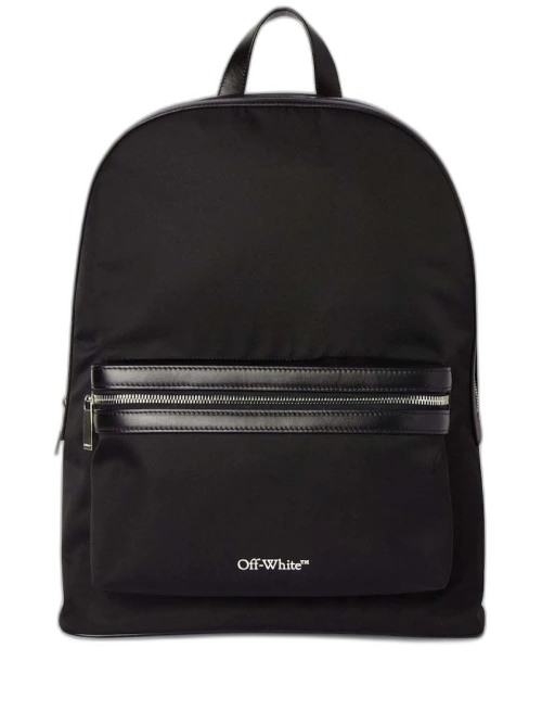 Off-White Core Round Logo-Print Backpack Black