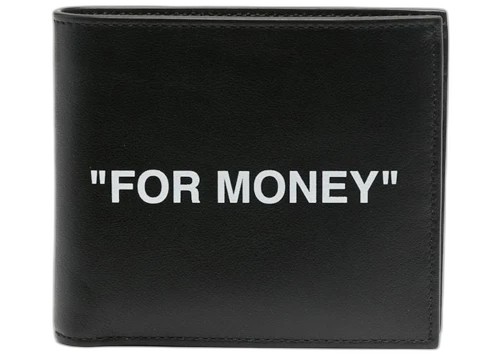OFF-WHITE Logo Print Wallet Black