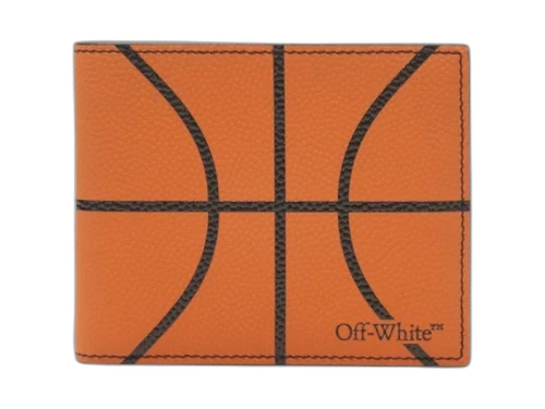 OFF-WHITE Basketball Classic Bifold Wallet Orange