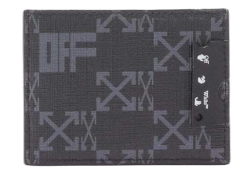 OFF-WHITE Monogram Card Holder Black/Grey