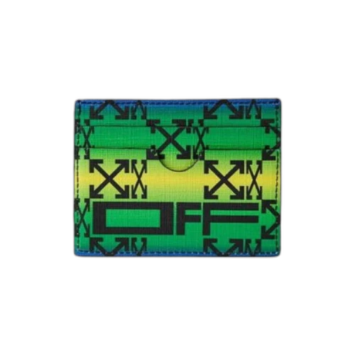 OFF-WHITE Zipped Monogram Card Case Multicolor
