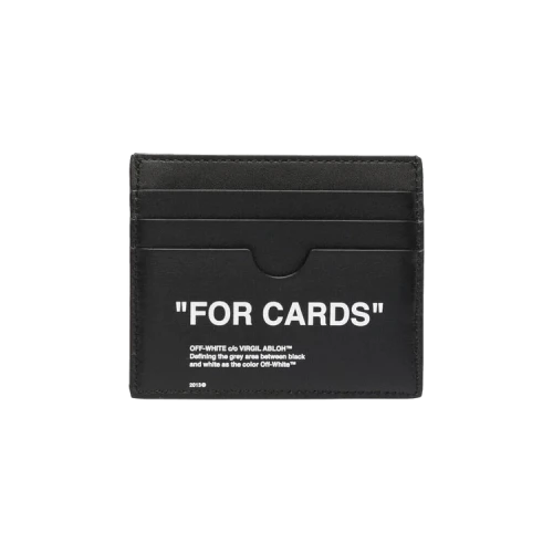 Off-White "FOR CARDS" Card Holder Black