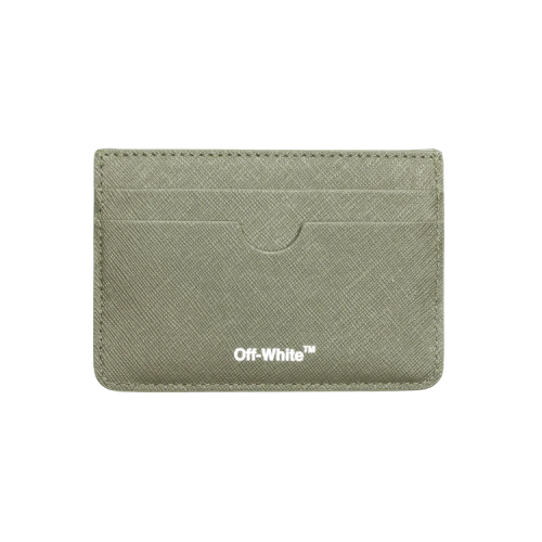 OFF-WHITE Card Case Binder Diag Saff Military/White