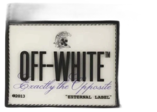 OFF-WHITE Exactly The Opposite "EXTERNAL LABEL" Wallet Black