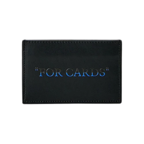 Off-White Quote Bookish Cardholder 'Black/Blue'