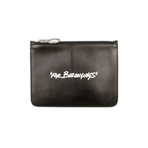 Off-White Quote Flat Pouch 'Black'