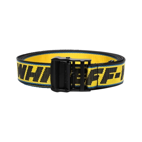 OFF-WHITE 2.0 Industrial Logo Belt Yellow/Black/Blue