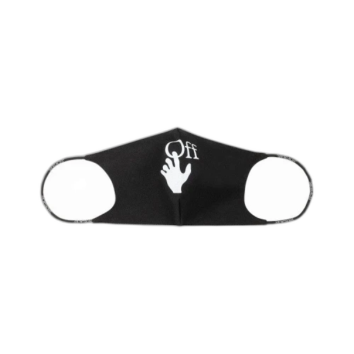 OFF-WHITE Hand Logo Face Mask Black/White