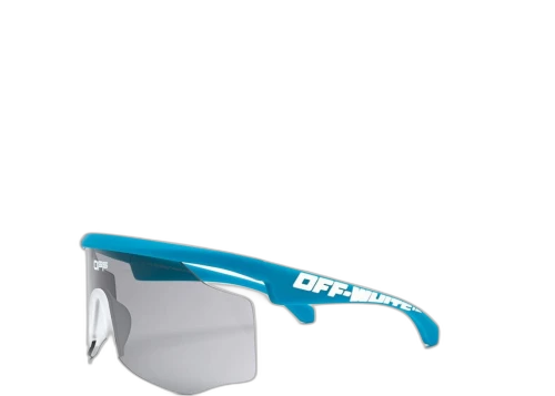 OFF-WHITE Mask Sunglasses Blue/White (OMRI003S20I060413001)