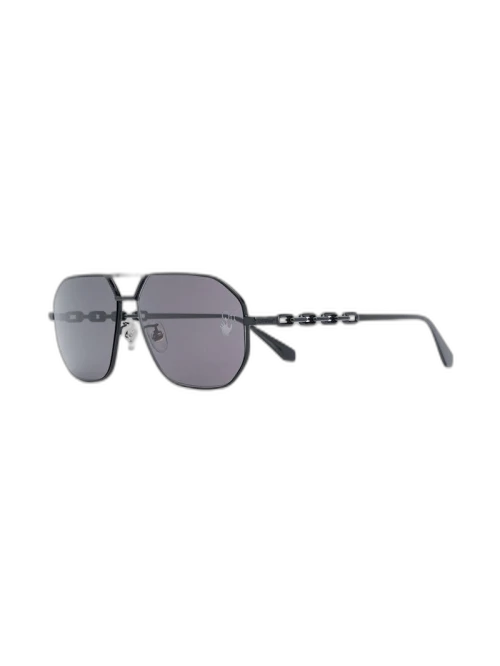 OFF-WHITE Wright Aviator Sunglasses Black/Grey (OMRI007F20MET0011000)