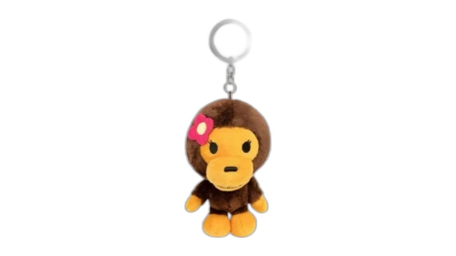 BAPE Baby Milo Lisa Plush Doll Keychain Brown