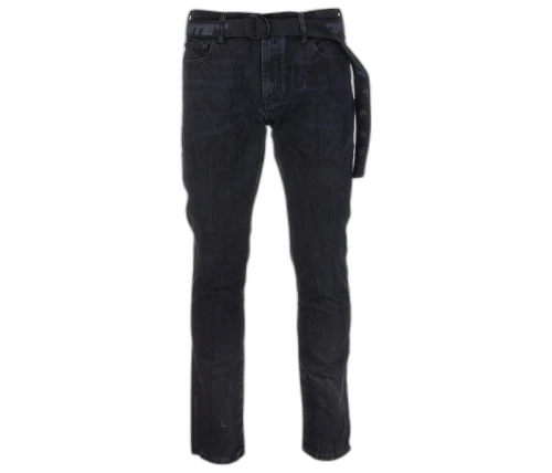 OFF-WHITE Tapered Belt Jeans Black
