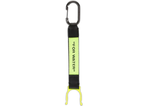Off-White Bottle Holder Keyring Black/Fluo Yellow