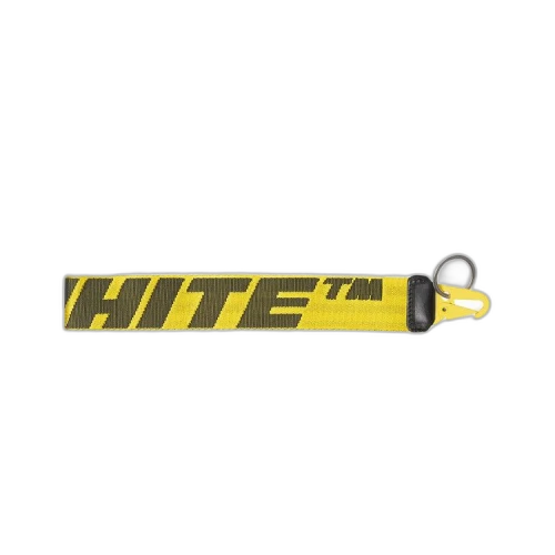 OFF-WHITE 2.0 Industrial FW21 Keychain Yellow/Black/Yellow