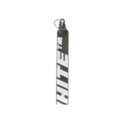 OFF-WHITE Logo Embellished Strap 2.0 Industrial Keyring Black White